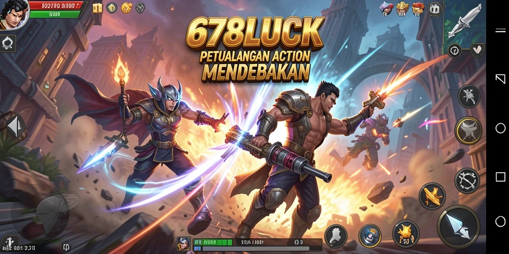 Tangkapan layar gameplay <strong>678LUCK</strong> yang menampilkan aksi seru di medan pertempuran.