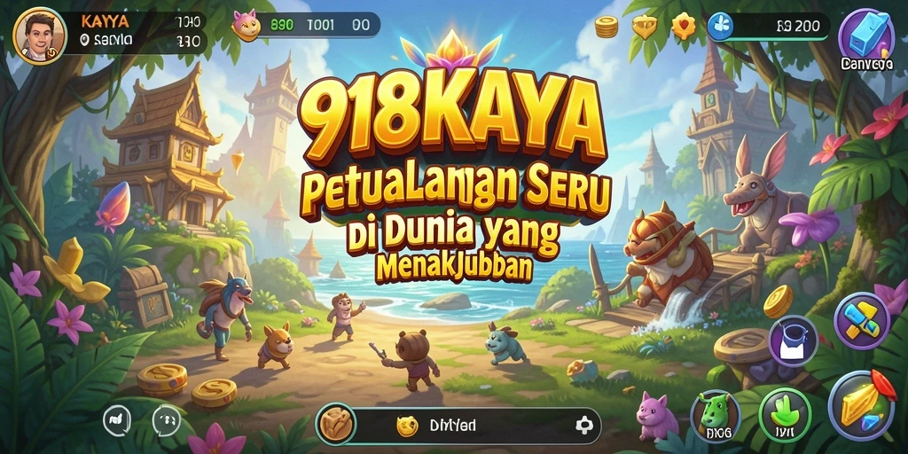 Screenshot gameplay 918KAYA menampilkan petualangan yang menegangkan dan memukau.