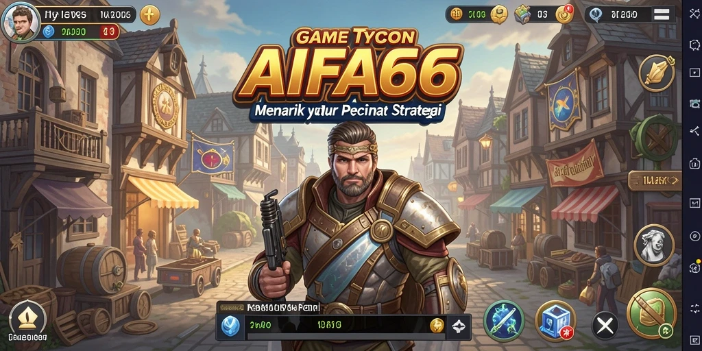 Screenshot utama AIFA66 menampilkan gameplay Tycoon yang seru dan menantang.
