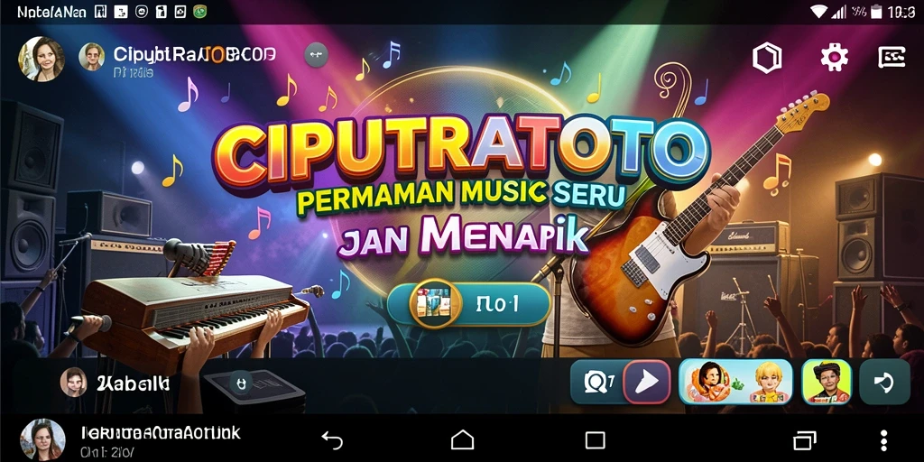 Tangkapan layar menunjukkan gameplay musik yang mengasyikkan di CIPUTRATOTO.