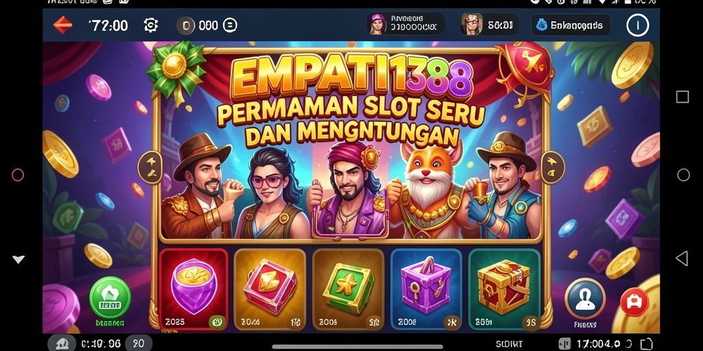 Tampilan menarik dari gameplay Slot EMPATI138 yang penuh warna.