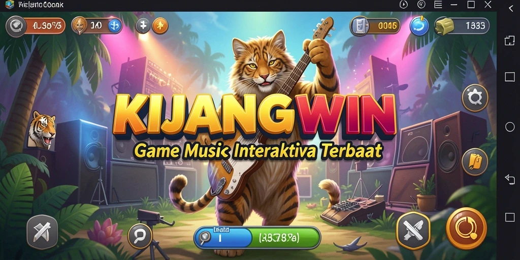 Gameplay menarik KIJANGWIN dengan elemen interaktif musik.