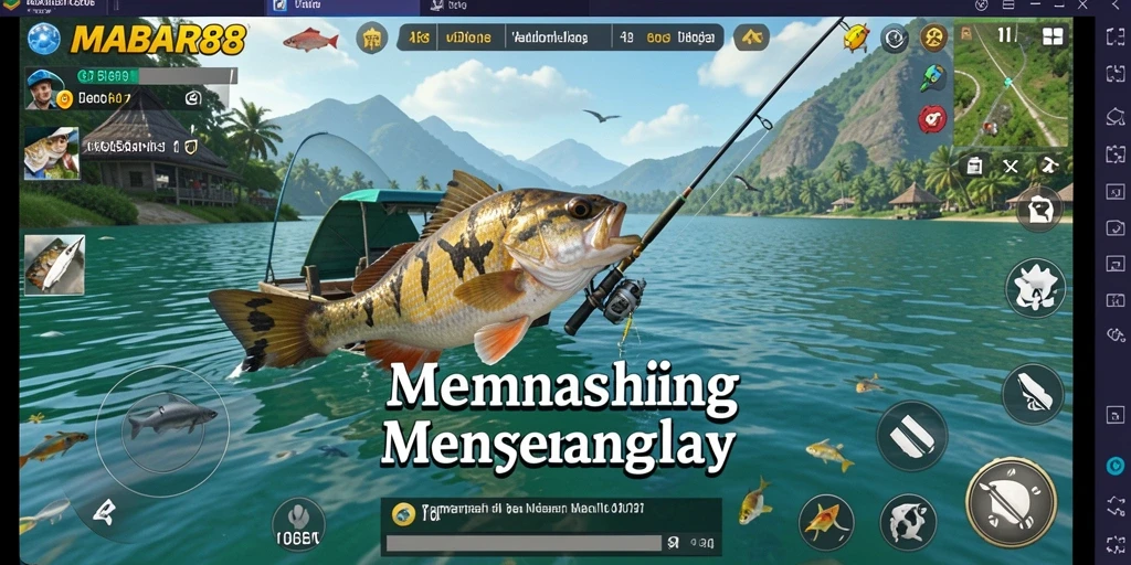 Gameplay MABAR88 yang menarik dengan beragam ikan dan lokasi memancing.