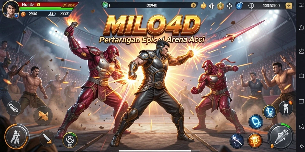 Gambaran aksi seru dalam MILO4D dengan grafis menawan.