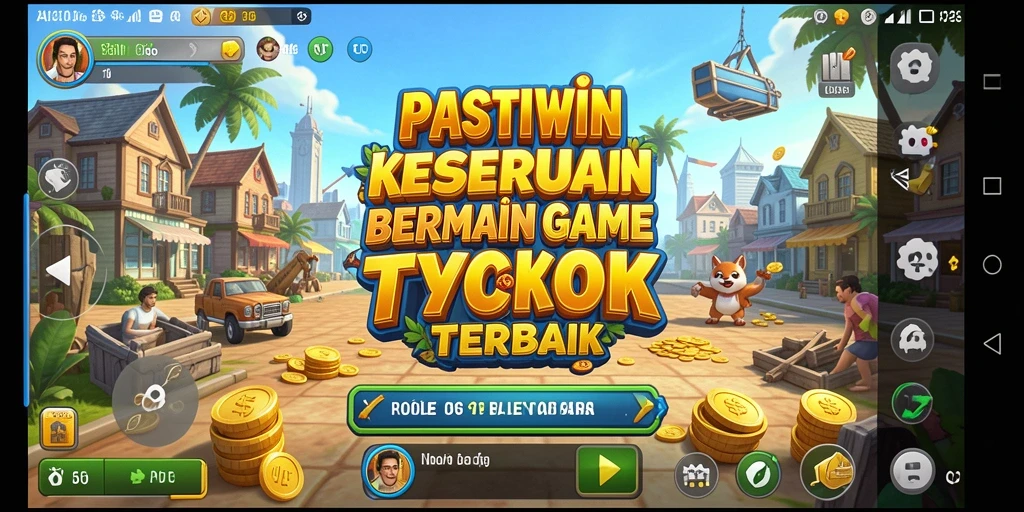 Tampilan gameplay menarik PASTIWIN saat membangun bisnis Tycoon.