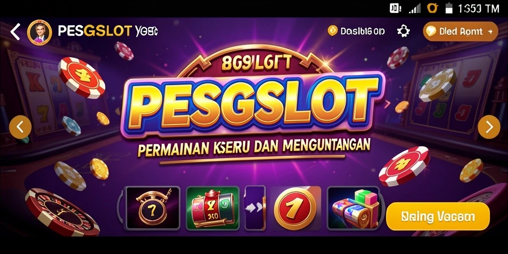 Tampilan gameplay PESGSLOT yang mengasyikkan dan penuh warna.