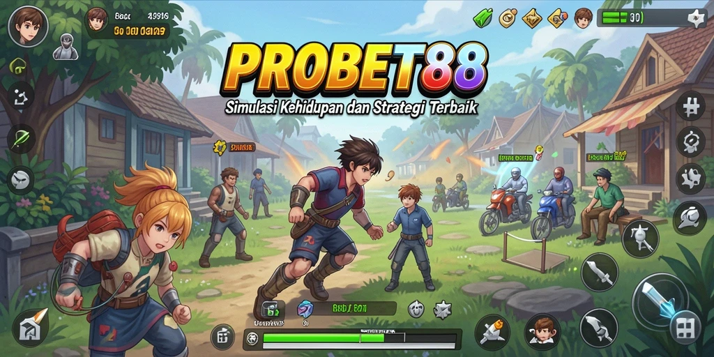 Tampilan gameplay yang menakjubkan dari PROBET88 dalam simulasi kehidupan.
