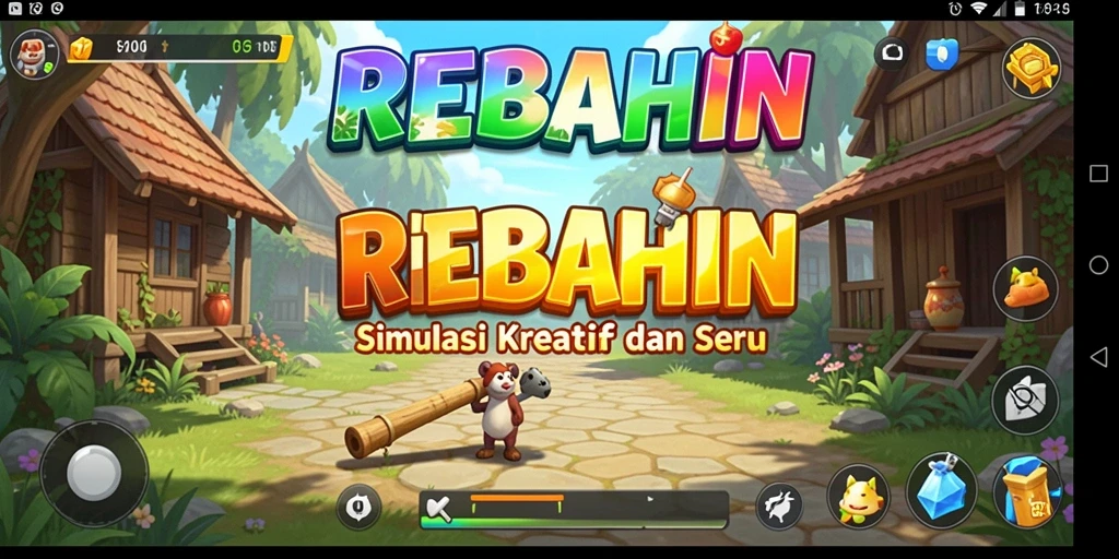 Tangkapan layar gameplay REBAHIN menampilkan suasana simulasi yang menarik.