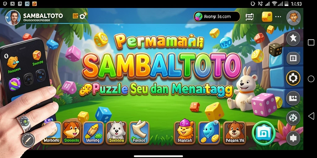 Gambar tampilan gameplay SAMBALTOTO yang penuh warna dan menantang.