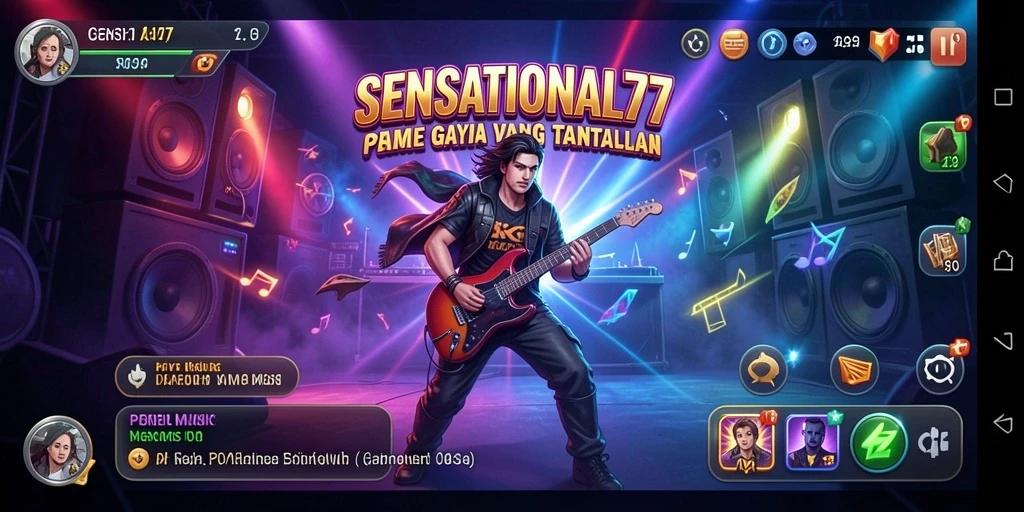 Screenshot SENSATIONAL77 menampilkan gameplay yang seru dan interaktif.