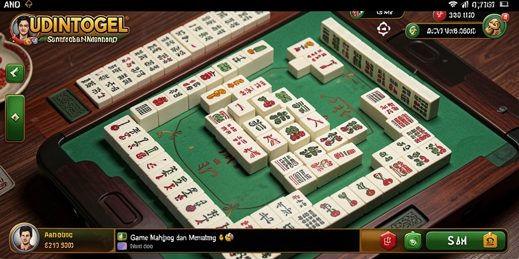 Screenshot gameplay UDINTOGEL yang menunjukkan tantangan Mahjong yang menarik.